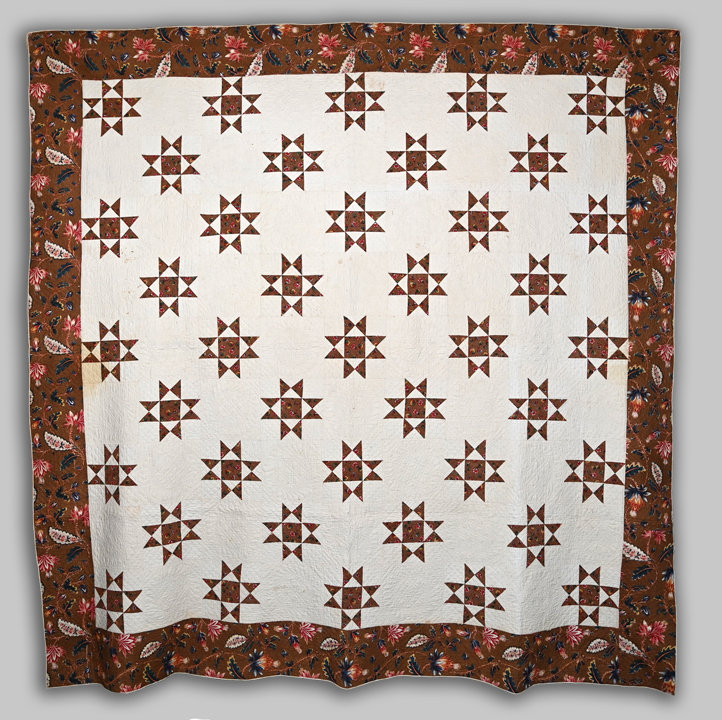 CONAM1 Chintz LaMoyne Star with Chintz Border Quilt